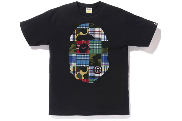 Bape Patchwork Big Ape Head Tee "Black"