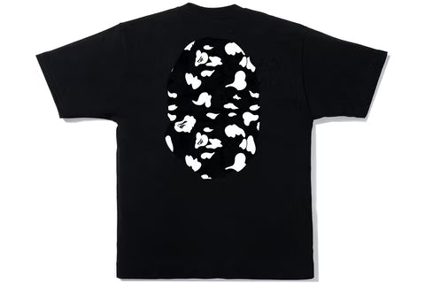 BAPE Stripe ABC Camo Big Ape Head Tee "Black/Black"