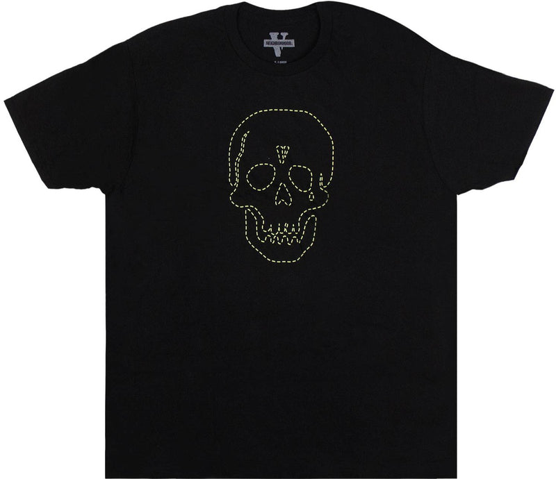 Neighborhood x Vlone Skull Tee "Lime Green"