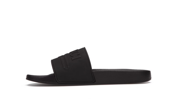 Gucci Logo Slide "Rubber Black"