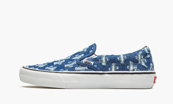 Vans Slip-On "Supreme Hole Punch Denim Blue"