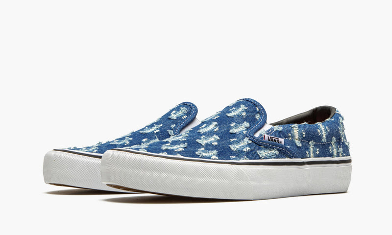 Supreme vans hot sale denim blue