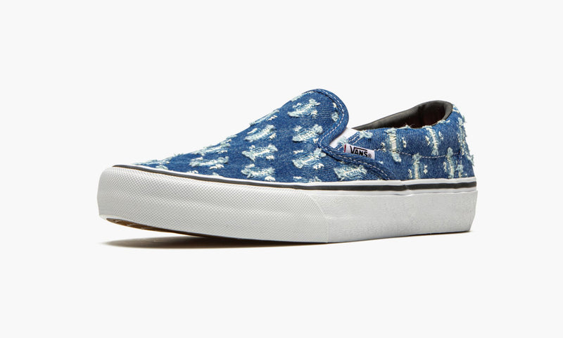 Vans Slip-On "Supreme Hole Punch Denim Blue"